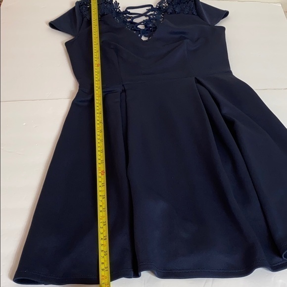 B. Darlin Navy Dress with Lace Size ⅞ - Picture 7 of 7